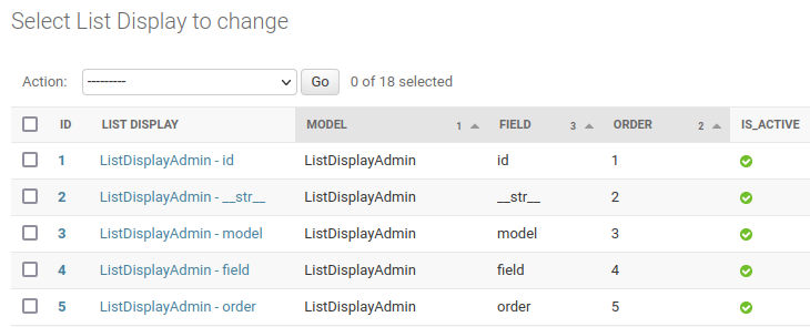 Model ListDisplay