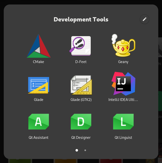 GNOME Shell new Application Folder